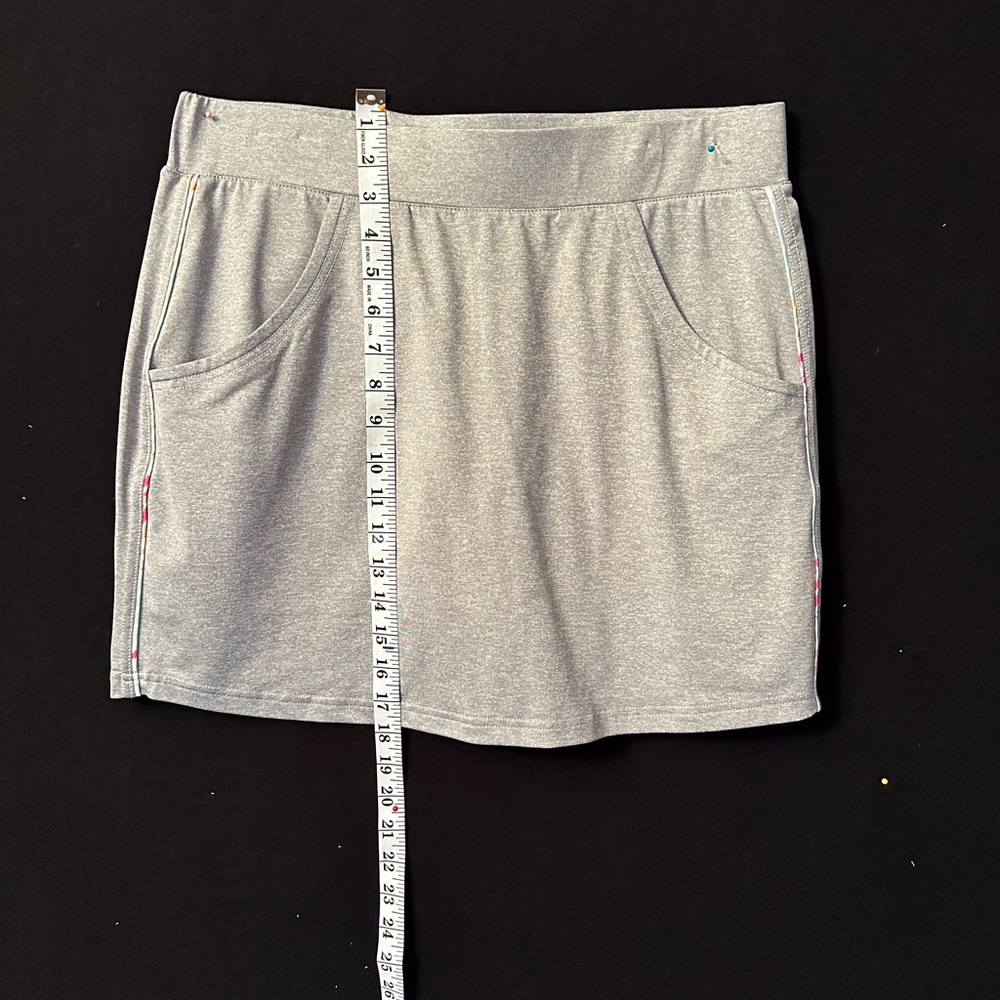 Pebble Beach SZ L Dry-Luxe Performance Gray Skort